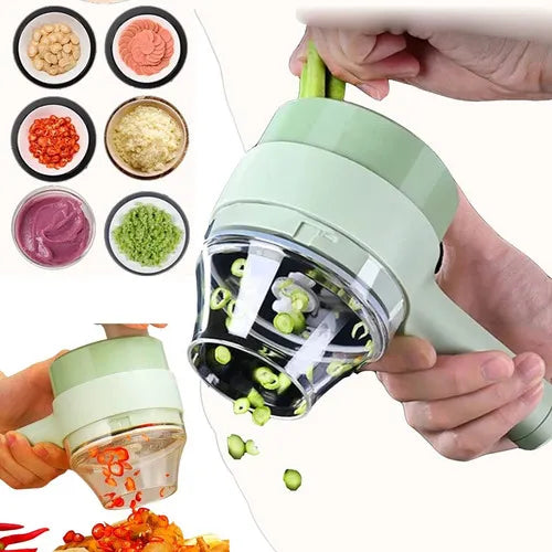 JUEGO DE CORTADOR  DE VERDURAS ELECTRICACO 5 EN 1